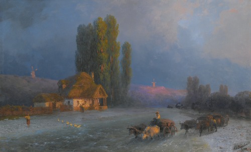 Ivan Konstantinovich Aivazovsky - Evening glow - 1887