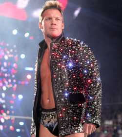 fishbulbsuplex:  Chris Jericho  Imagine the amazing sight of seeing him naked with that lite bright jacket! O.O