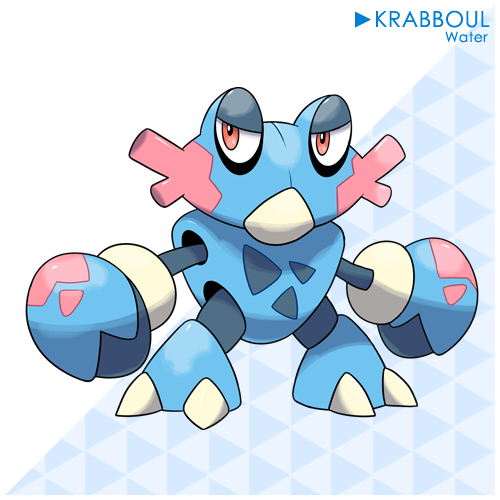 fantasticfakemon:  Krubble —> Krabboul —> Capareef Water, Water, Water / Rock Artist: LuisBrain 