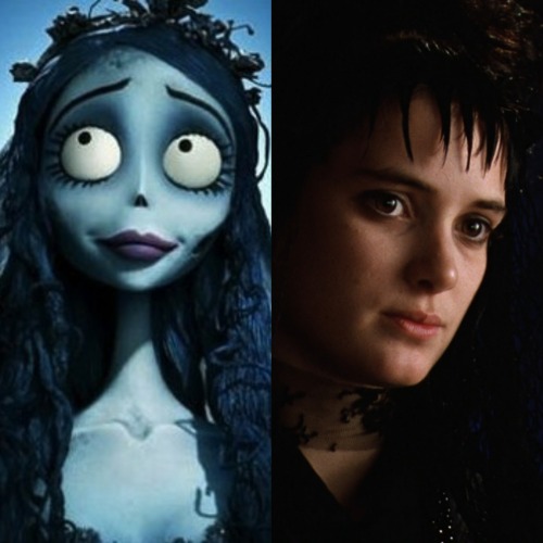 somethingstirringonhalloween: Female Characters + Tim Burton
