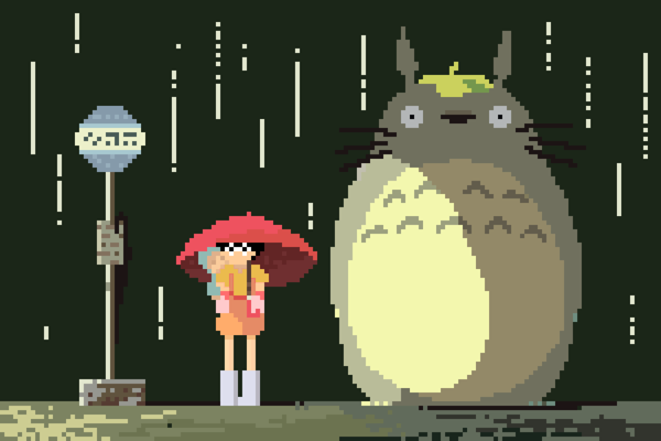 maiden-in-black:  8-Bit Tribute To Studio Ghibli Movies By Richard J.Evans 