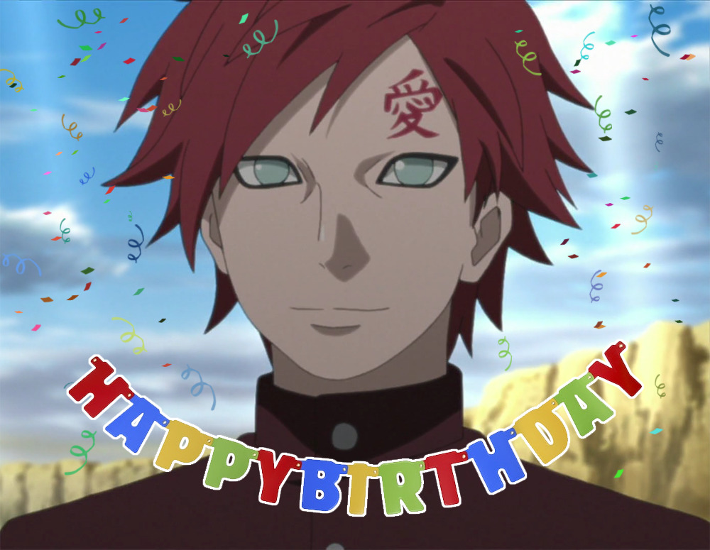 Naruto - (1/19) Happy Birthday Gaara 🎉