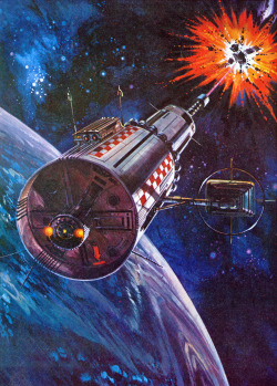 martinlkennedy: Unlisted artist but probably Wilf Hardy. From Space Wars Fact and Fiction, 1980  