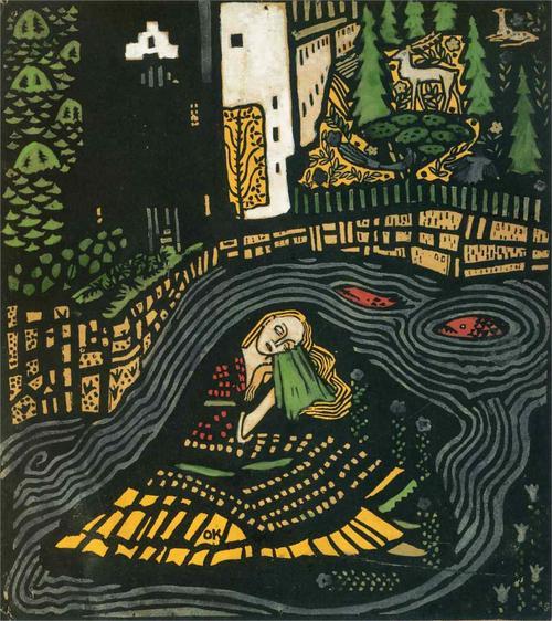 nobrashfestivity: Oskar Kokoschka, Sleeping Woman from Die träumenden Knaben, 1917