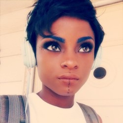 myblacksexuality:  blackgirlsrpretty2:  SPOTLIGHT: http://indikos.tumblr.com/  KING PLEASURE  AMAZING eyes&hellip; also love the unreal slant on her makeup