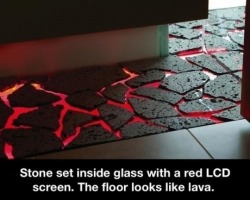 thegirlsajezebel:  shhimnotreallyhere:  crissle:  lepedalo:  niknak79:  THE FLOOR IS LAAAVA!!!!    the gif  thegirlsajezebel!!!  Oh man, I would no longer have to pretend that the carpet in my home is lava, I could have actual really for real fake lava.
