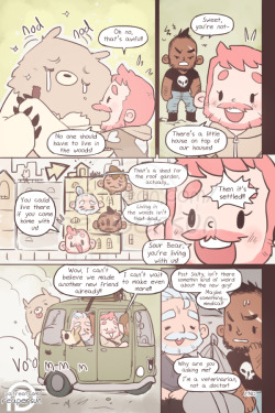 sweetbearcomic: Support Sweet Bear on Patreon -&gt; patreon.com/reapersun ~Read from beginning~ &lt;-Page 20 - Page 21 - Page 22-&gt; End of chapter(?) 2! There’s lots more to come :))))) 