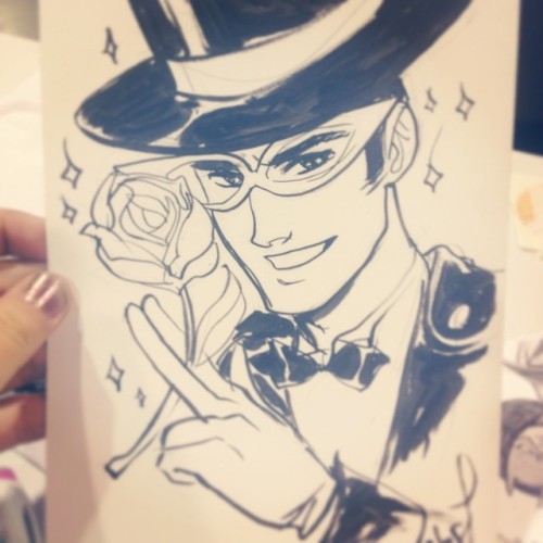 thetarrpit: …! #dreamboat #tuxedomask #heroescon #concommish