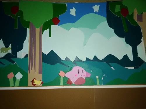 An art project for my color fundamentals project. Making collages using paint sample cards, cut up i