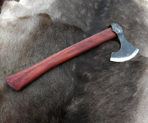 This bearded camping axe is now available in my Etsy shop, with my other work:https://www.etsy.com/s