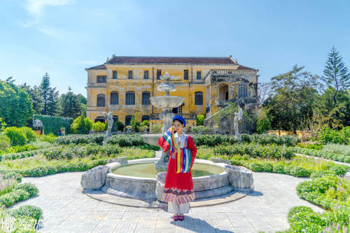 The garden in An Định Palace is now gaining more tourists due to its appearances in recent films and