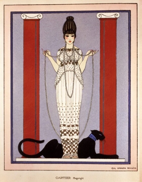 lesanneeselegantes: Georges Barbier’s Illustration for Cartier