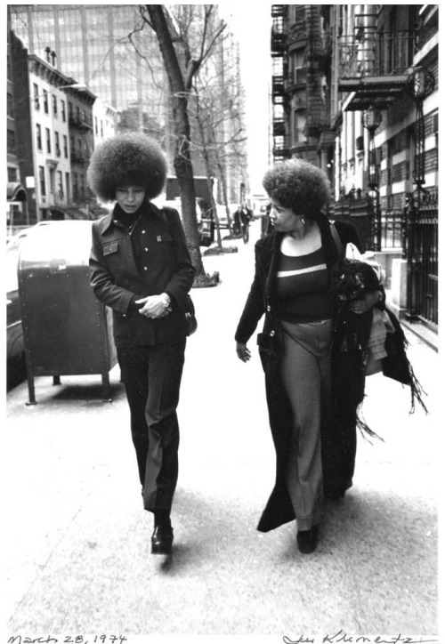 serafino-finasero: Toni Morrison (1931–2019), U.S. author and editor (right), and Angela Davis