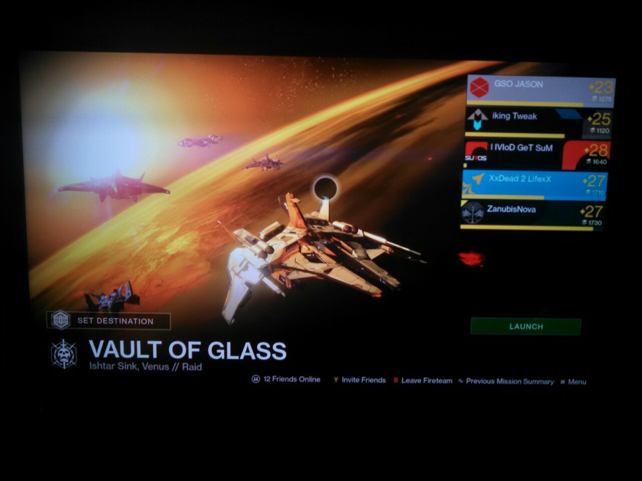 Guys we need one more player to do the Vault of Glass on Destiny on Xbox One. Please