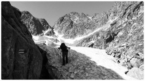 Climb at the Zawrat pass. . . . #blackandwhite #blackandwhitephotograph #blackandwhite_photos #black