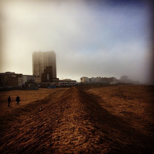 Sea must coming in on #margate #beach #winterbythesea