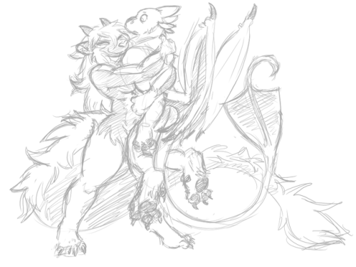 Anex, @anarchy13-dragon and @crimson643 ‘s new fusion character, is a big friendo who has great thig