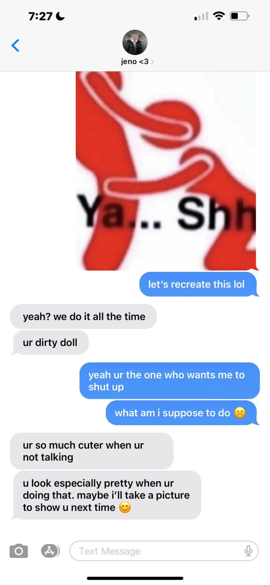 I Have A Request :^) Could U Pls Do One Where U Send A Dirty Meme To Them (kinda Like The Ones From @/cravedcuddle