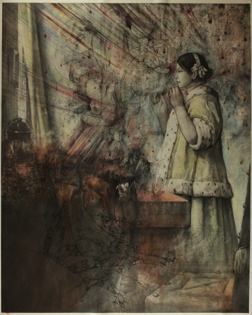 Woman With A Pearl Necklace（ghost）　89cm×70cm　2019-2021