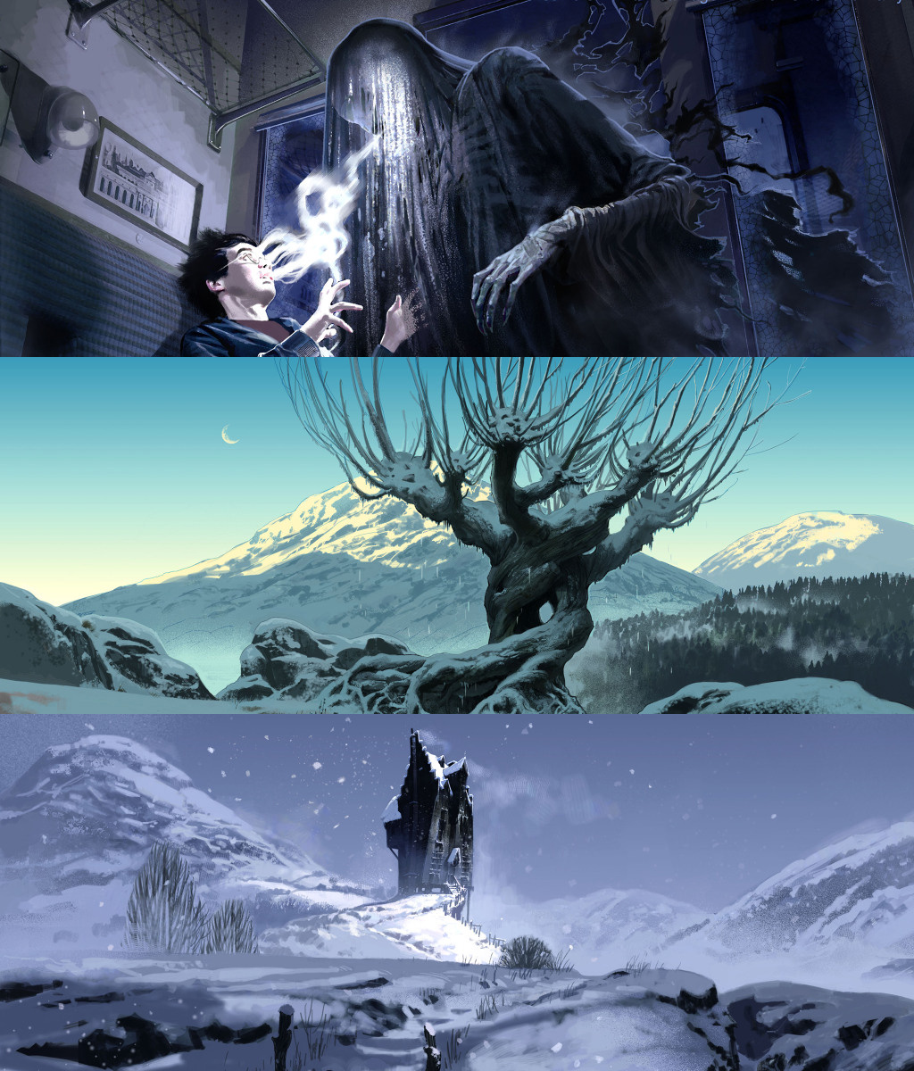potterswheeezy:  Harry Potter Film Concept Art by Adam Brockbank (x) 