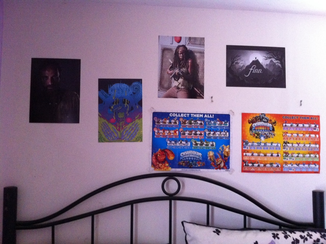 Put up some Walking Dead and Adventure Time posters and cleaned my room up a bit