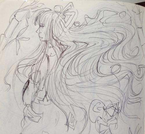 I don’t often post doodles from my sketchbook, because they’re very messy and the anatom