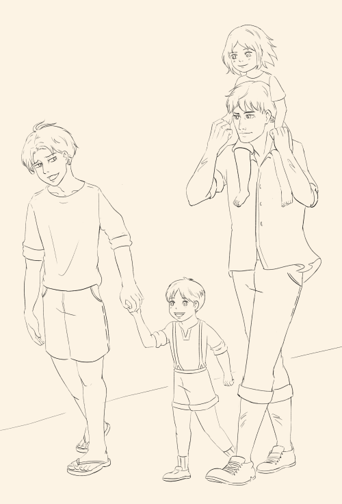 Among the chaos that is happening right now in the anime/manga, this is my comfort AU (ღ˘⌣˘ღ)WIP&hel