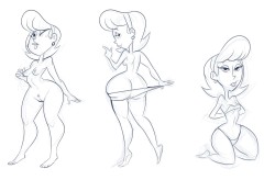 Lookatthatbuttyo:commission   Nice Multiple-Pose Pinup, Man!! Milf-Mas Came Earlier!!