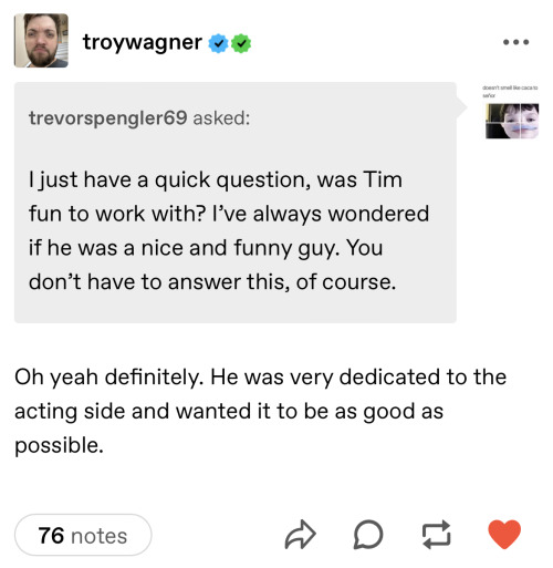 YALL! Troy Responded To My Ask. 