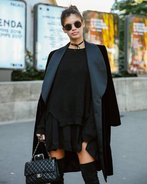 modelsjam: Sara @sarasampaio by me in Paris #sarasampaio #streetstyle #modelsjam #pierguidograssano 