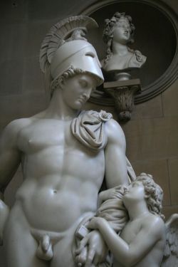 dessbesell:  Mars restrained by Cupid, John Gibson 1786-1866 Chatsworth House, Derbyshire, UK