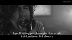 inheartsfuck:  &ldquo;I spent too many years thinking about somebody that doesn’t even think about me&rdquo; I Don’t Love You Anymore - Real Friends (x) 