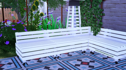 RUSTIC GARDEN SEATING6 wooden crate seating options.♥    6 NEW MESHES BY ME♥