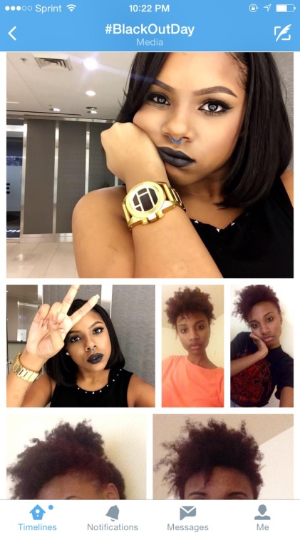 blackgirlsbeauty:All this beauty !!!!!!! Yesss this is what this blog is all about love it #blackoutday
