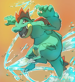 pinkgermy:  Feraligatr requested by Cezareo