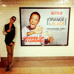  OITNB cast with their character posters 
