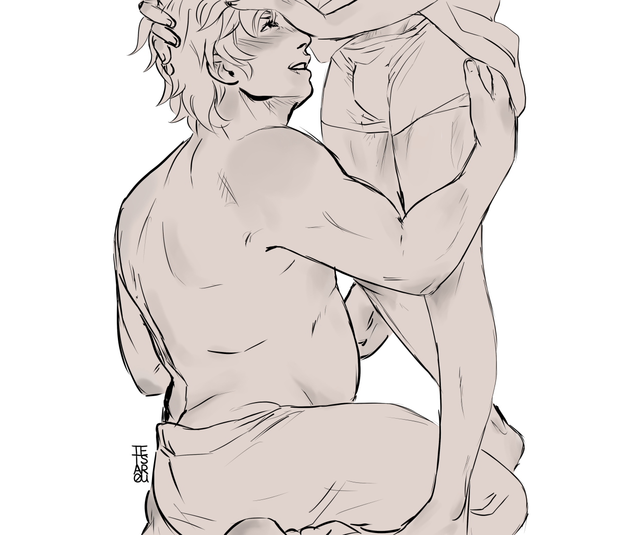 tetsarou:  Lance has some sweet ass shoulders and a cute toosh, and he knows how