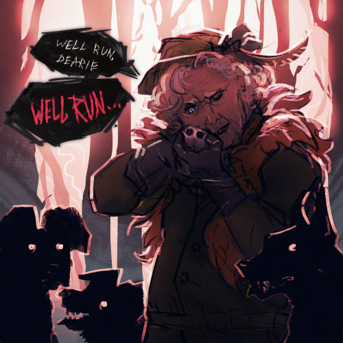 Old Hunter Lady And Her Dogs... ()