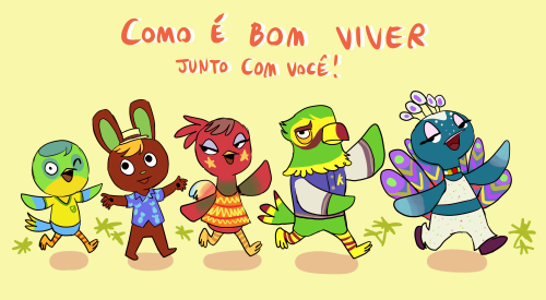 The brazilian villagers of animal crossing + my human take on them