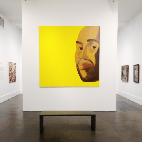 “At the very end of the last gallery facing Alex Katz and flanked by two figurative paintings by Phi