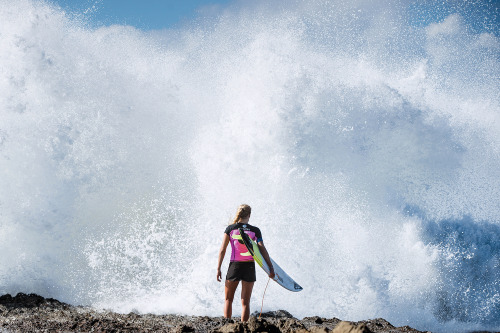 Stephanie Gilmore. Whitewater.photog wilson via surfing