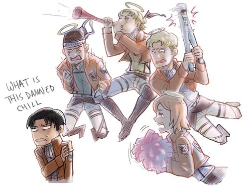 fighting-for-nihon:  Attack on Titan Episode.21 took away my beloved Recon Squad from me and Eren and Levi. And everyone in the SNK fandom. May they all rest in peace   (Credit for art pieces 1,2,4,5,6 in the above post go to who ever made them. I only