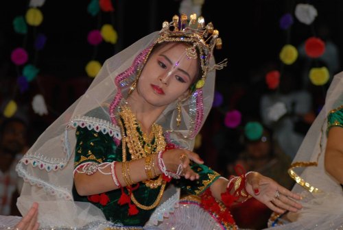 Glimpses of Rasalila dance at ISKCON temple, Imphal, Manipur