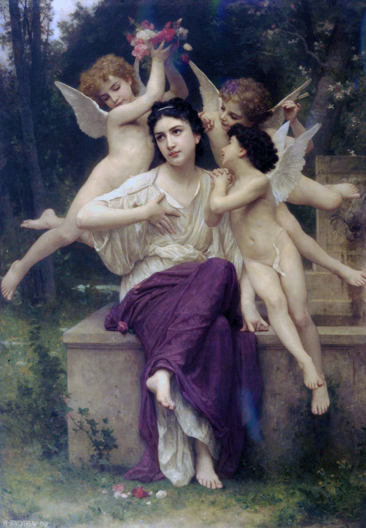  Rêve de Printemps (Dream of Spring) by William-Adolphe Bouguereau (1825-1905) oil