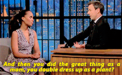 Kerry Washington talking about her daughter’s first halloween costume.