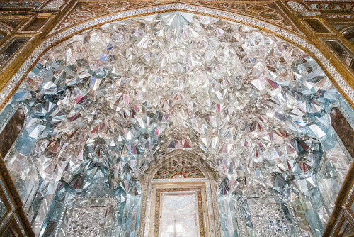 zeusammon: Mirrored Hall of Diamonds (Talar Almas) of Golestan Royal Palace Tehran, Iran was bu
