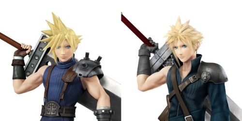 quartercirclejab:in case you haven’t gotten to see them yet, here’s Cloud’s color palettes in SSB4. 