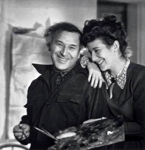 Marc Chagall and his daughter Ida