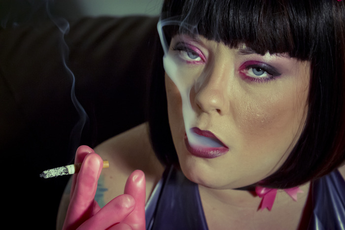 tinasnua:More latex and smoking! xxx 