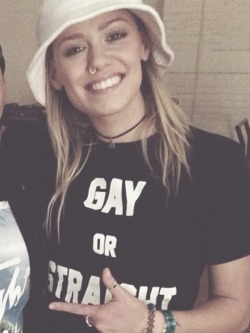 cndyhearts:  jenna mcdougall + gay or straight shirt 